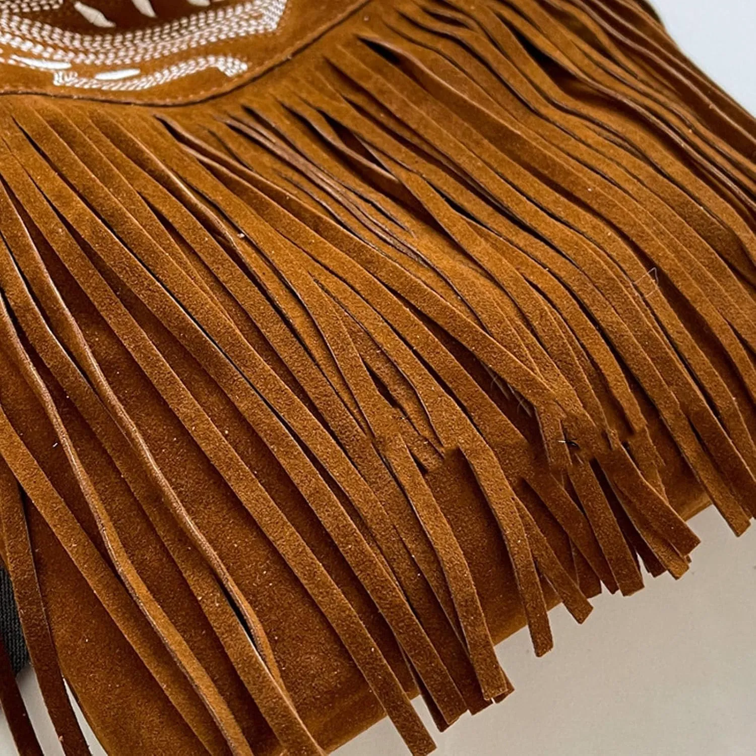 1pcs Women Fringe Hippie Cross body Bag Faux Suede Shoulder Bag Hobo Tassel Messenger Bag fringe bags for women