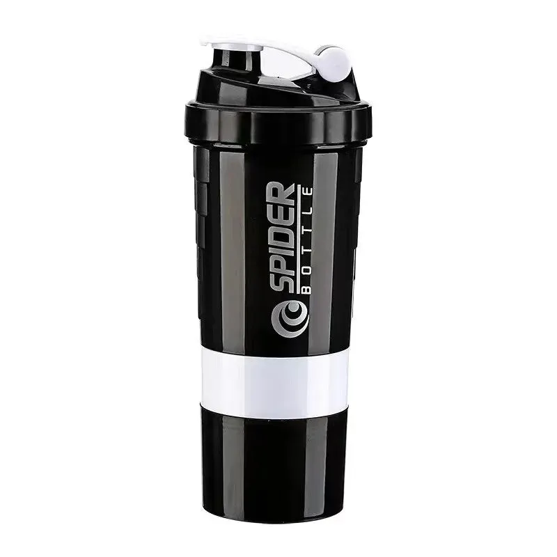3 Layer Protein Shaker Bottle for Building Muscle