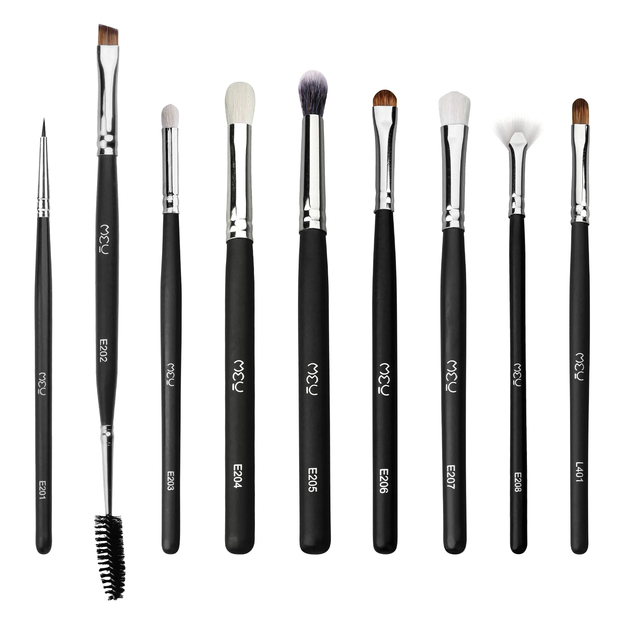 9 Pcs Professional Eye Brush Set With Pouch