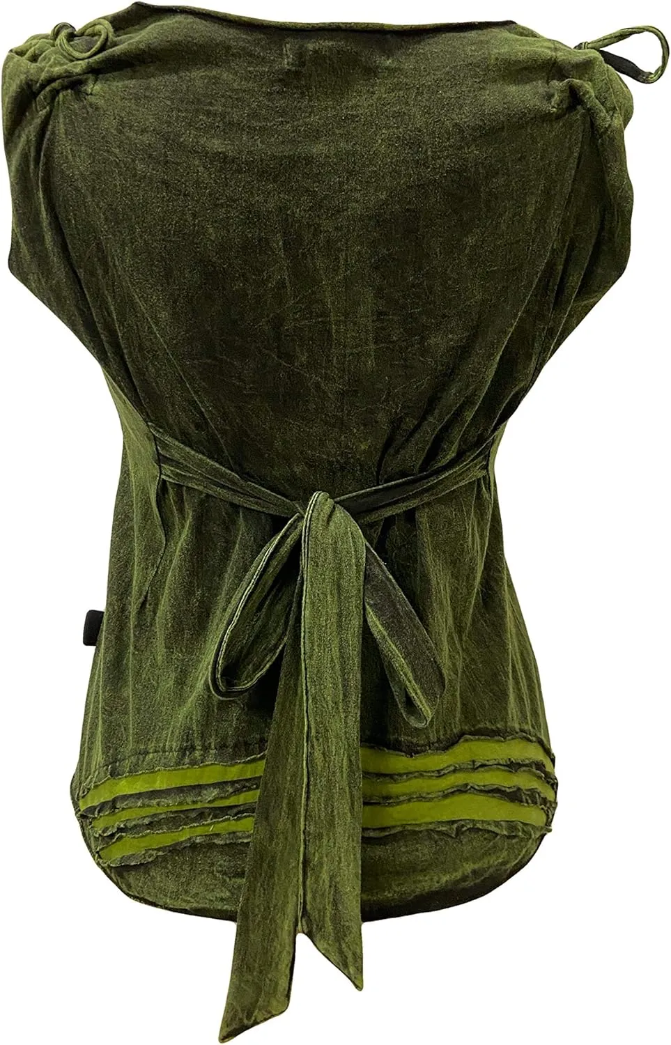 Agan Traders 2025 Summer Boho Knit Stonewashed Womens Sleeveless Blouse - Wide Strap Embroidered Tie-dye Tank Top Blouses
