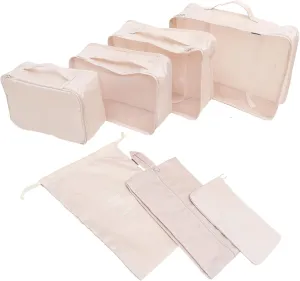 BESTYASH 7pcs Travel Storage Bag Set Packing Cubes for Suitcases Luggage Packing Cubes Compression Bags Suitcase Organizer