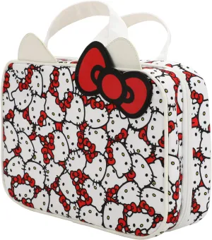 Bioworld Hello Kitty Foldable Hanging Toiletry Travel Bag Cosmetic Case With 3D Bow