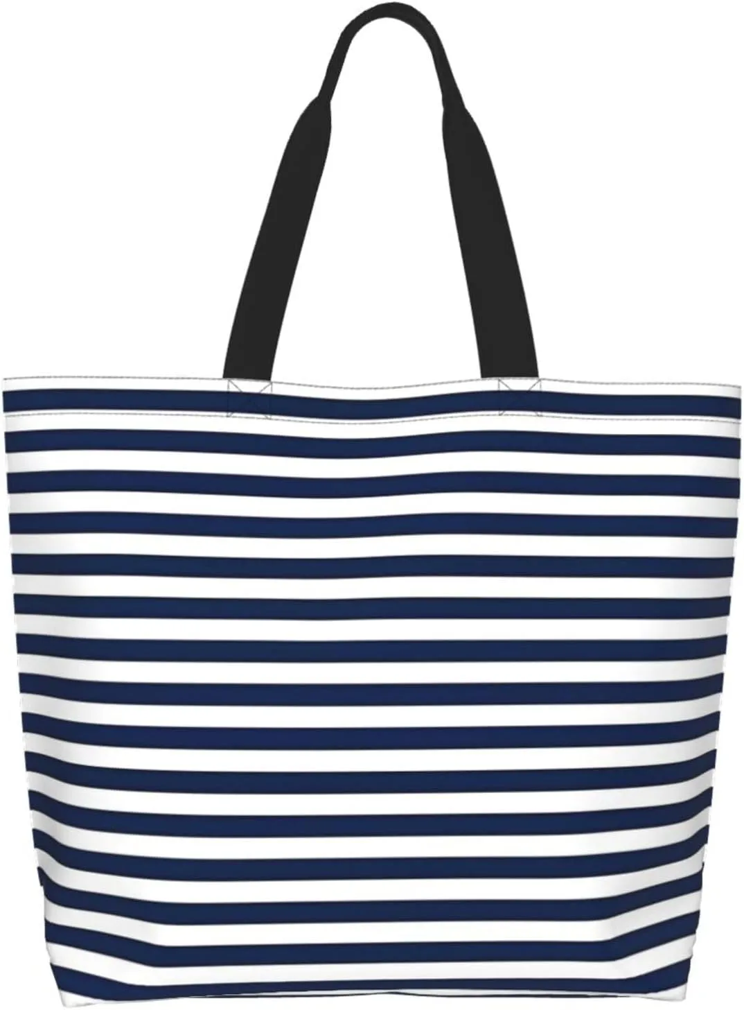 Black and White Great White Shark Women's Tote Bag Large Capacity Single Shoulder Bags Handbag for Shopping Work