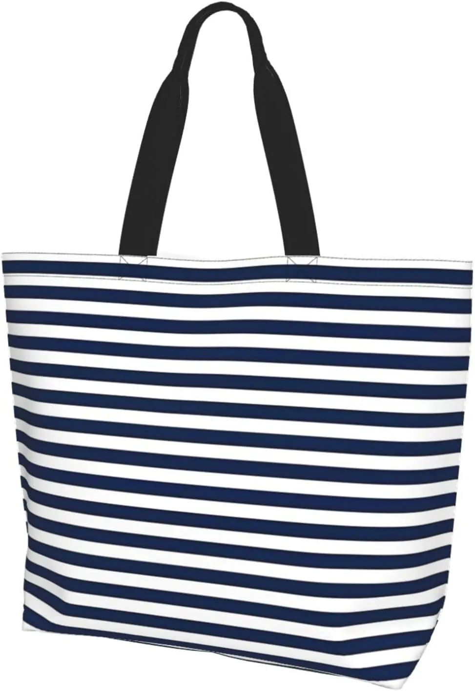 Black and White Great White Shark Women's Tote Bag Large Capacity Single Shoulder Bags Handbag for Shopping Work
