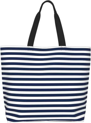 Black and White Great White Shark Women's Tote Bag Large Capacity Single Shoulder Bags Handbag for Shopping Work