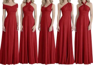 Bridesmaid Dresses Long Prom Dresses Multiple Wearing Methods Bridesmaid Gowns