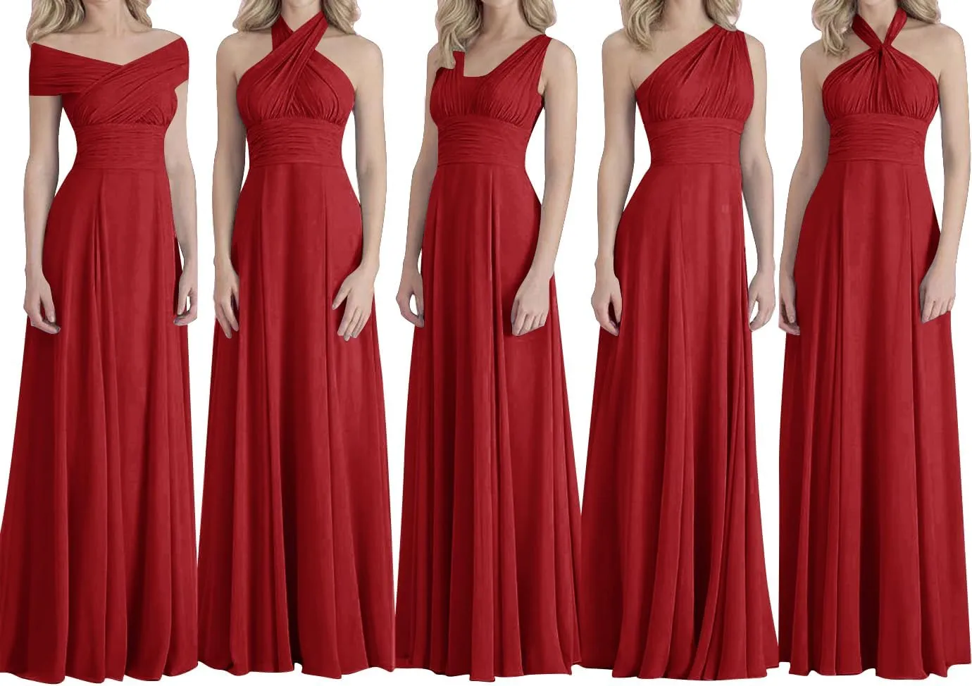 Bridesmaid Dresses Long Prom Dresses Multiple Wearing Methods Bridesmaid Gowns
