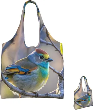Canvas Tote Bag Reusable Grocery Bags Lightweight Handbag blue and white Tote Bag for Shopping Cloth Bags