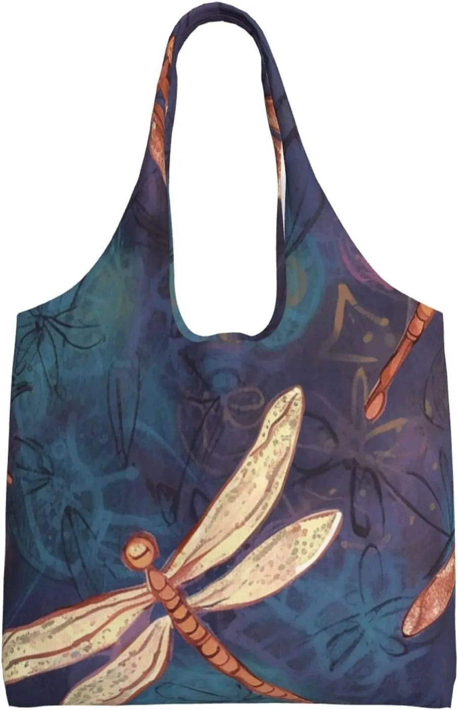 Canvas Tote Bag Reusable Grocery Bags Lightweight Handbag Loon Birds Tote Bag for Shopping Cloth Bags