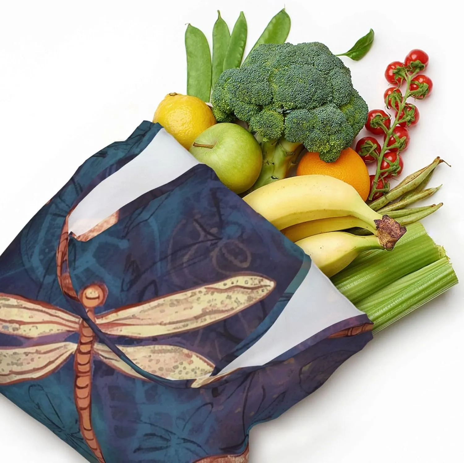 Canvas Tote Bag Reusable Grocery Bags Lightweight Handbag Loon Birds Tote Bag for Shopping Cloth Bags