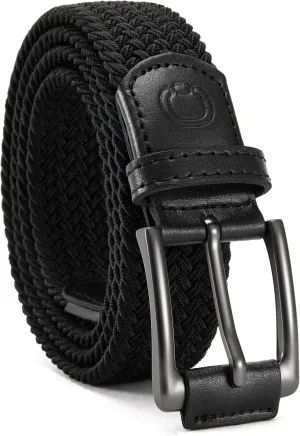 CHAOREN Golf Belts for Men - 1 3/8" Elastic Braided Stretch Mens Belts Casual - Fit Golf Pants Jeans Shorts