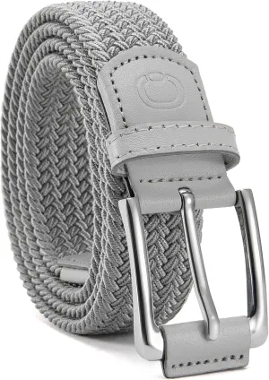 CHAOREN Golf Belts for Men - 1 3/8" Elastic Braided Stretch Mens Belts Casual - Fit Golf Pants Jeans Shorts