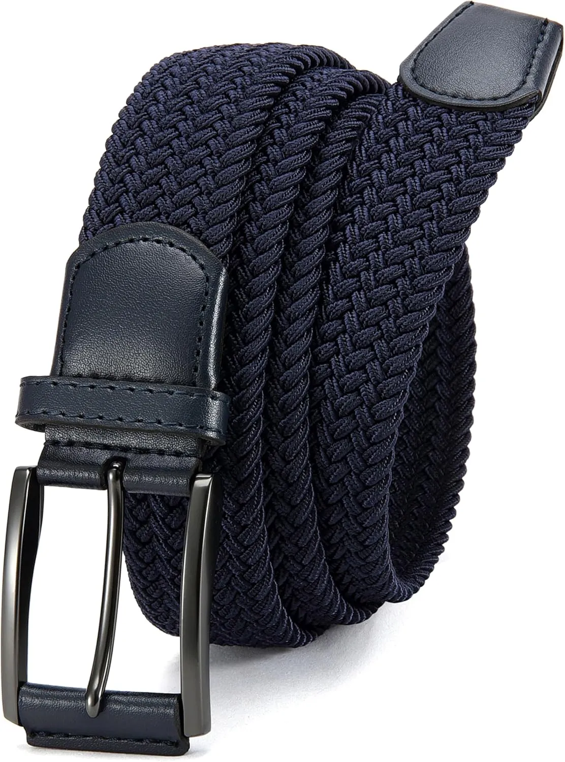 CHAOREN Golf Belts for Men - 1 3/8" Elastic Braided Stretch Mens Belts Casual - Fit Golf Pants Jeans Shorts