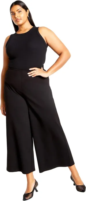 City Chic Women's Plus Size Pant - Ponte Wide Leg