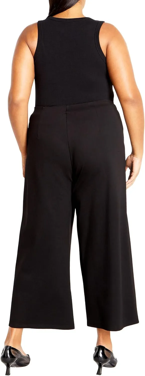 City Chic Women's Plus Size Pant - Ponte Wide Leg