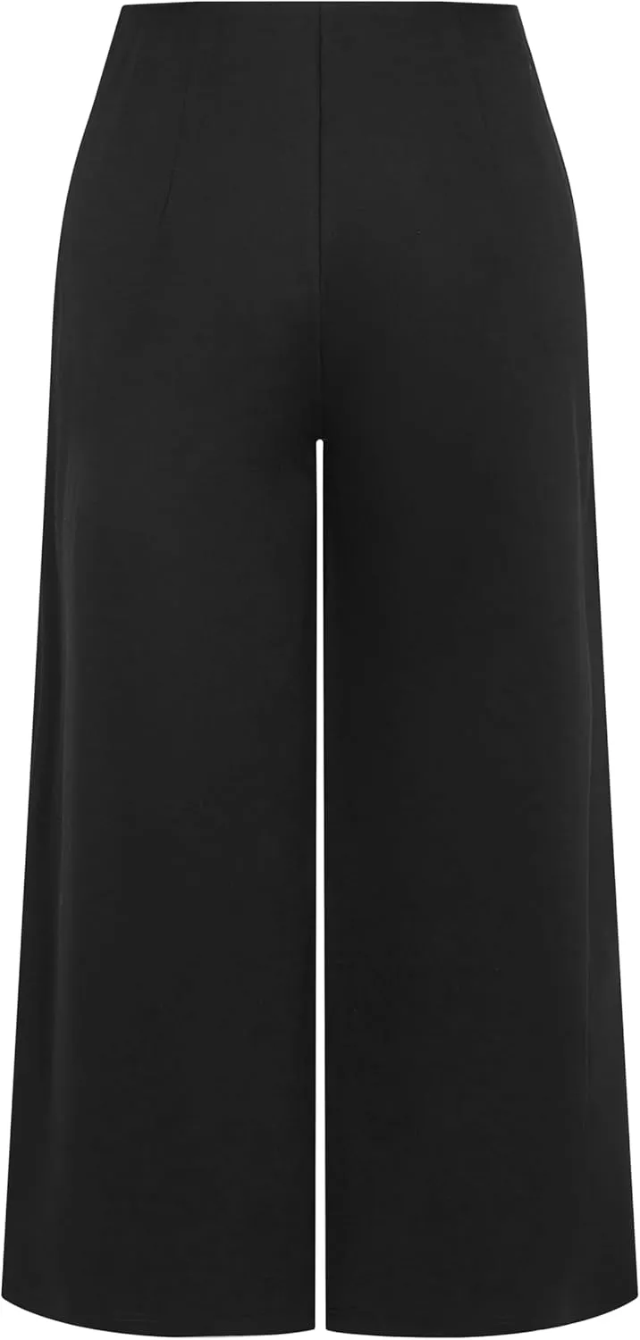 City Chic Women's Plus Size Pant - Ponte Wide Leg