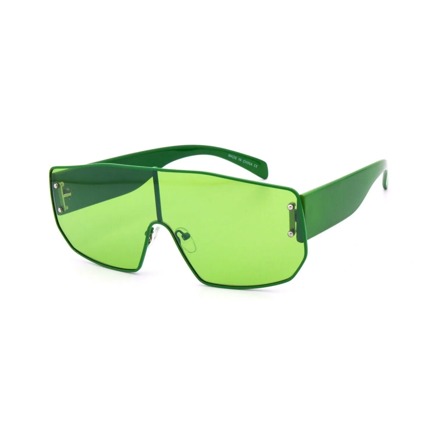 Clear Colorful  Shield Sunglasses
