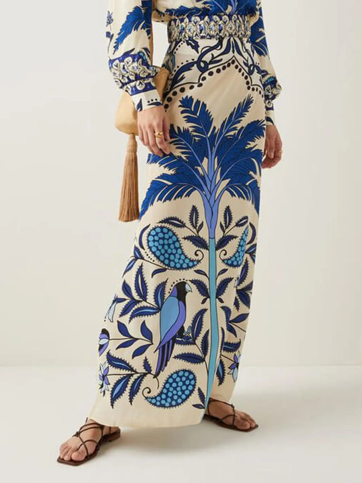 Colorful Printed Maxi Dress