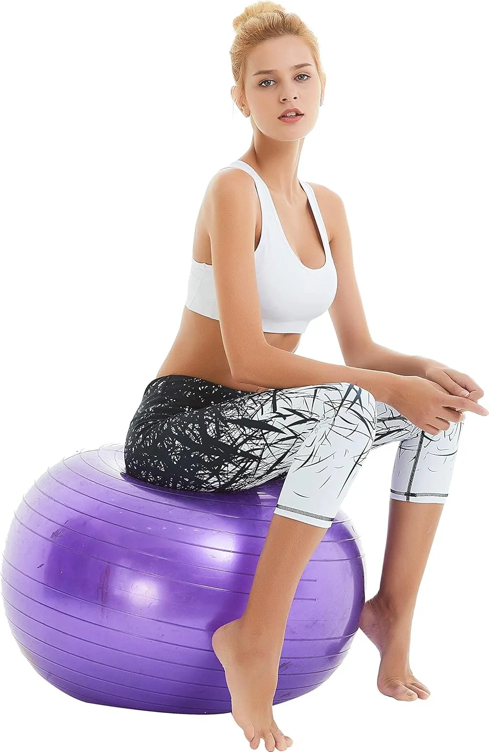 COOLOMG Women Yoga Leggings Running Tights Low Rise Leggings Workout Gym with Hidden Pockets
