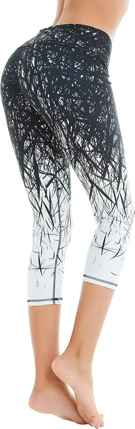 COOLOMG Women Yoga Leggings Running Tights Low Rise Leggings Workout Gym with Hidden Pockets