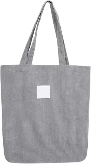 Corduroy Bag Handbags for Women Shoulder Bags Female Soft Environmental Storage Reusable