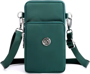 Crossbody Small Messenger Mini Wallet Card CellPhone For Women Handbag With Credit Shoulder Slots Purse (F, One Size)