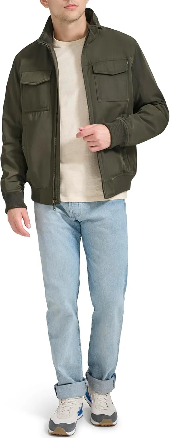Dockers Men's Quilted Lined Flight Bomber Jacket