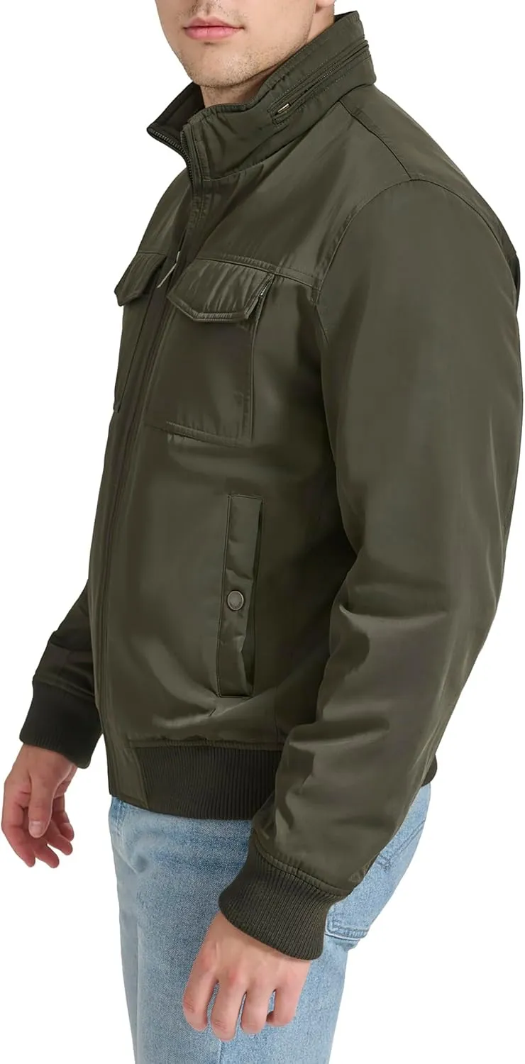 Dockers Men's Quilted Lined Flight Bomber Jacket