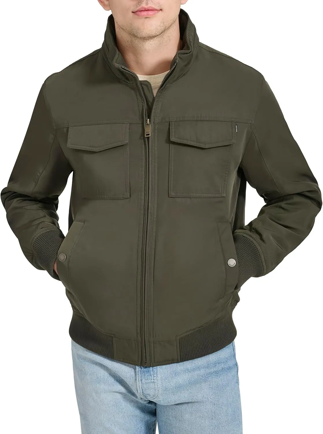 Dockers Men's Quilted Lined Flight Bomber Jacket