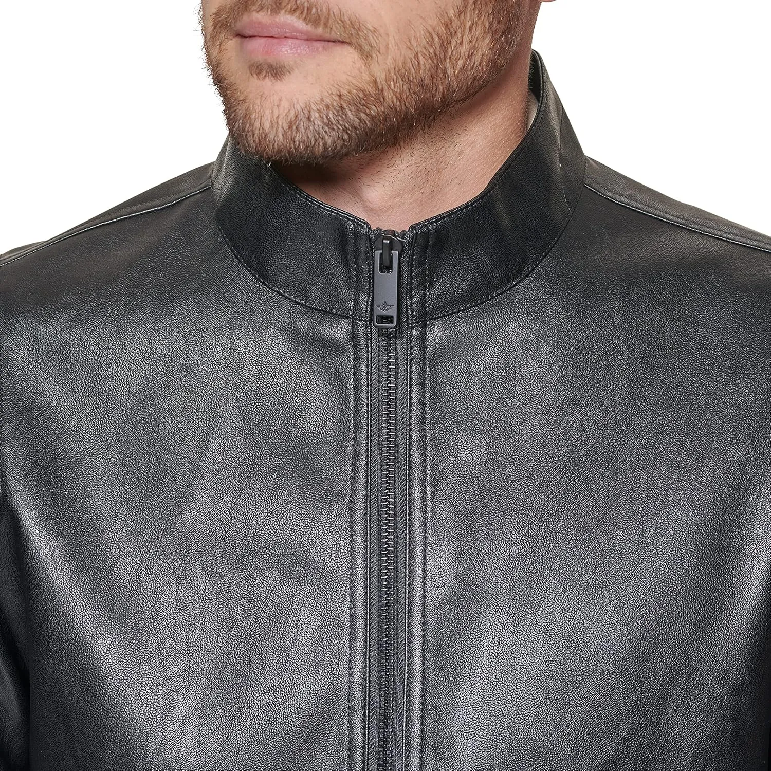 Dockers Men's The Dylan Faux Leather Racer Jacket