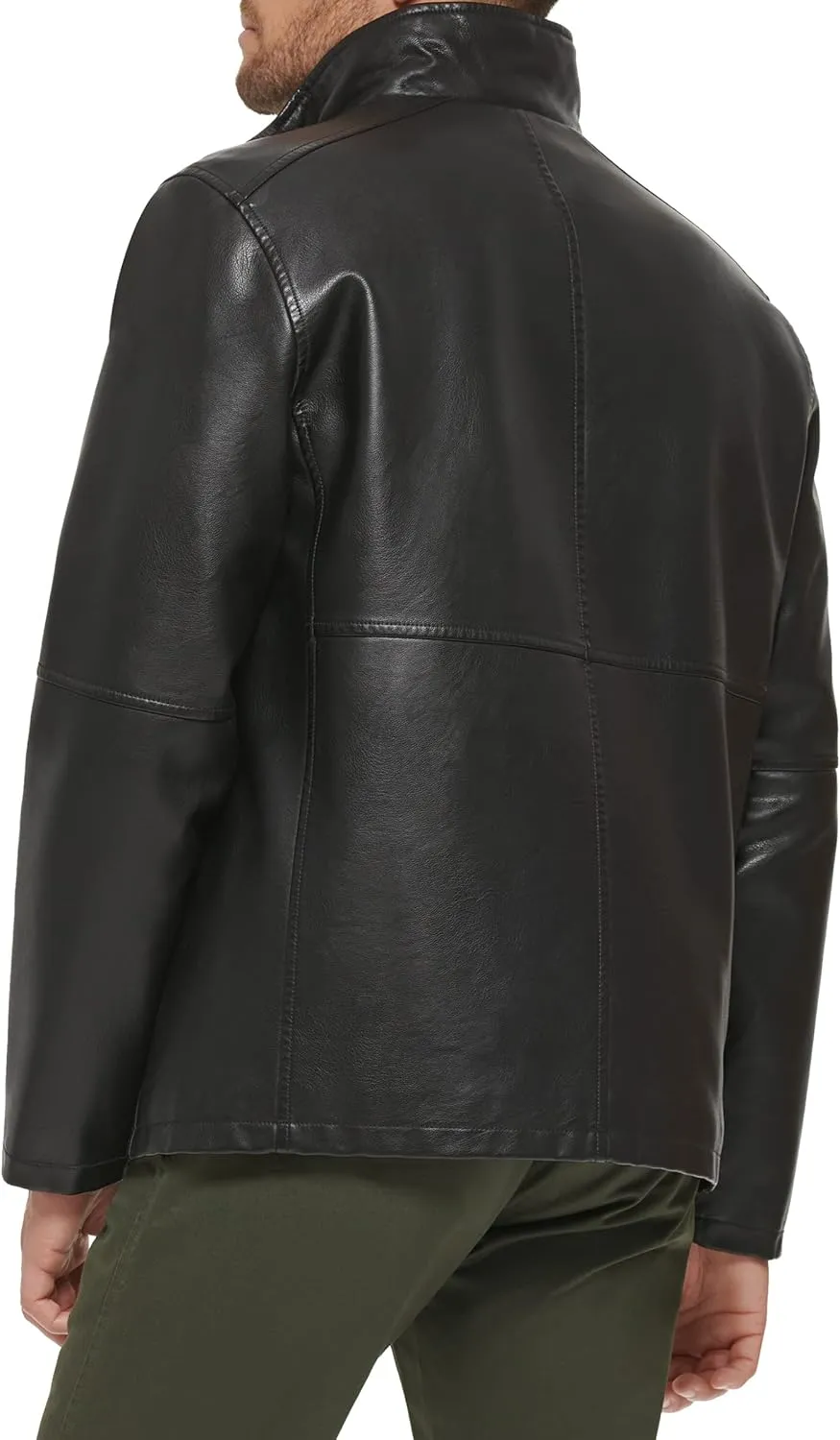 Dockers Men's The Dylan Faux Leather Racer Jacket