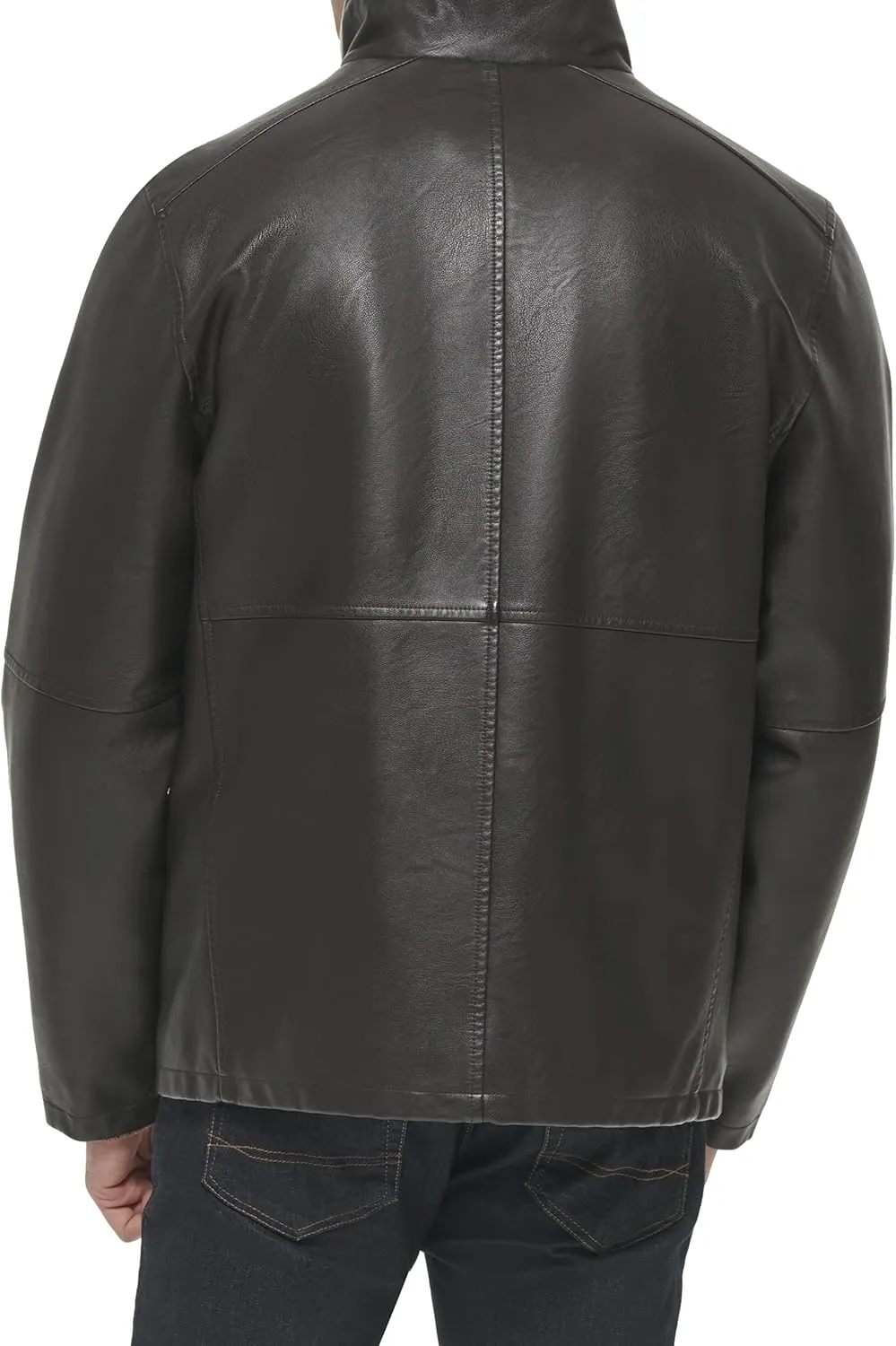 Dockers Men's The Dylan Faux Leather Racer Jacket