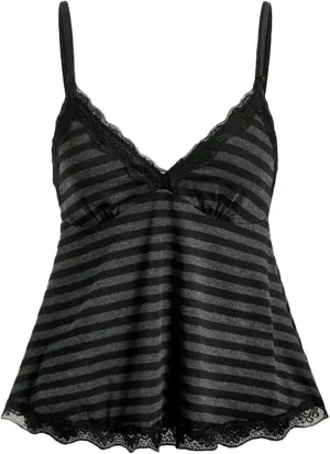 Emo Coquette Cropped Top Grunge 2000s Spaghetti Strap Tops Streetwear Vintage Camisole Y2k Cheetah Tops