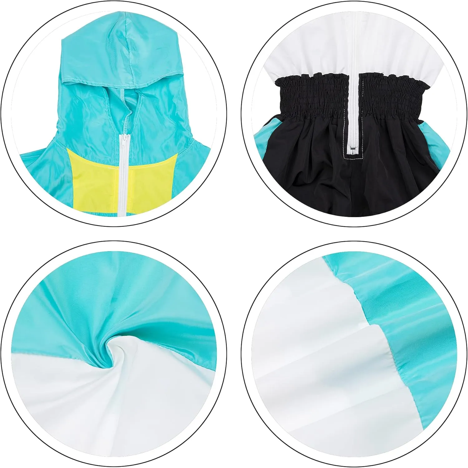 EOSIEDUR Women's Pullover Hoodies Jumpsuit Zipper Jacket Windbreaker Elastic Waistband Pants One Piece Outfits Tracksuit Set