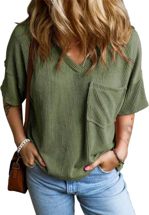 EVALESS Womens Summer Tops Oversized T Shirts Short Sleeve Blouses for Women Dressy Casual Work Outfits