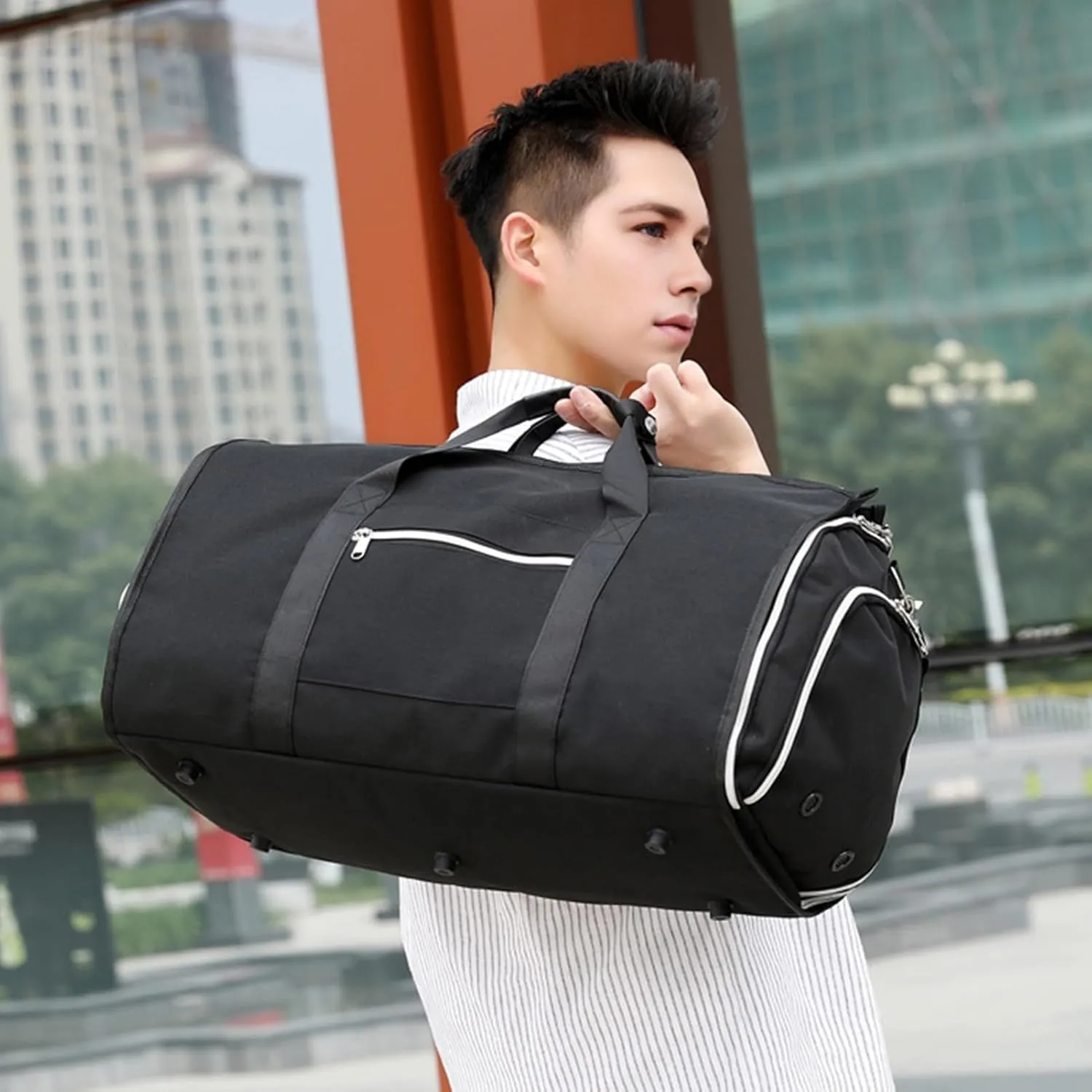 Foldable Garment Bag Business Suit Bag Travel Business Suit Storage Bag Waterproof Oxford Cloth Luggage Bag