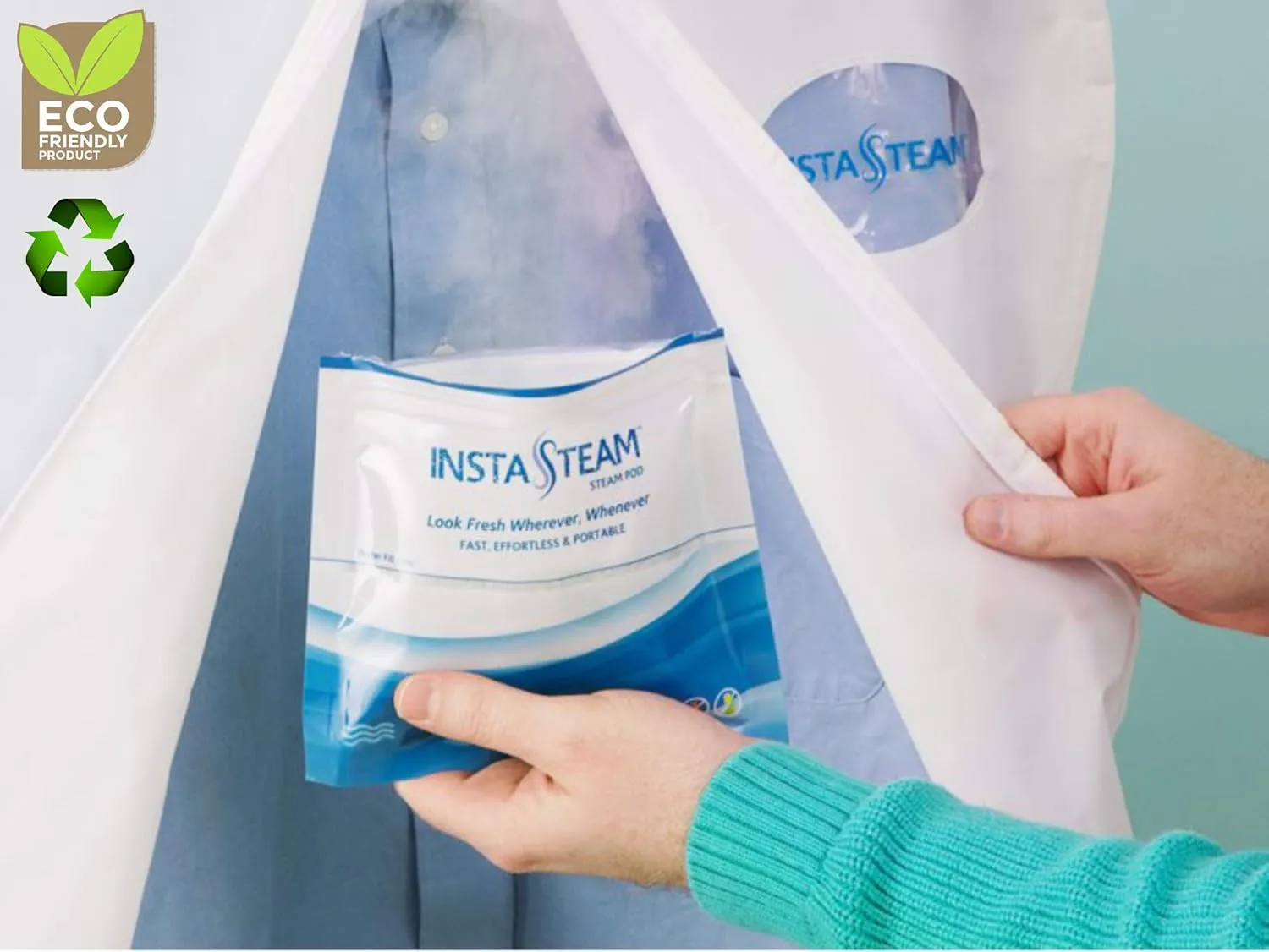 Garment Bag ONLY - travel - wrinkle free clothing - Compatible - Washable - (Regular Garment Bag) (Pods Not Included)