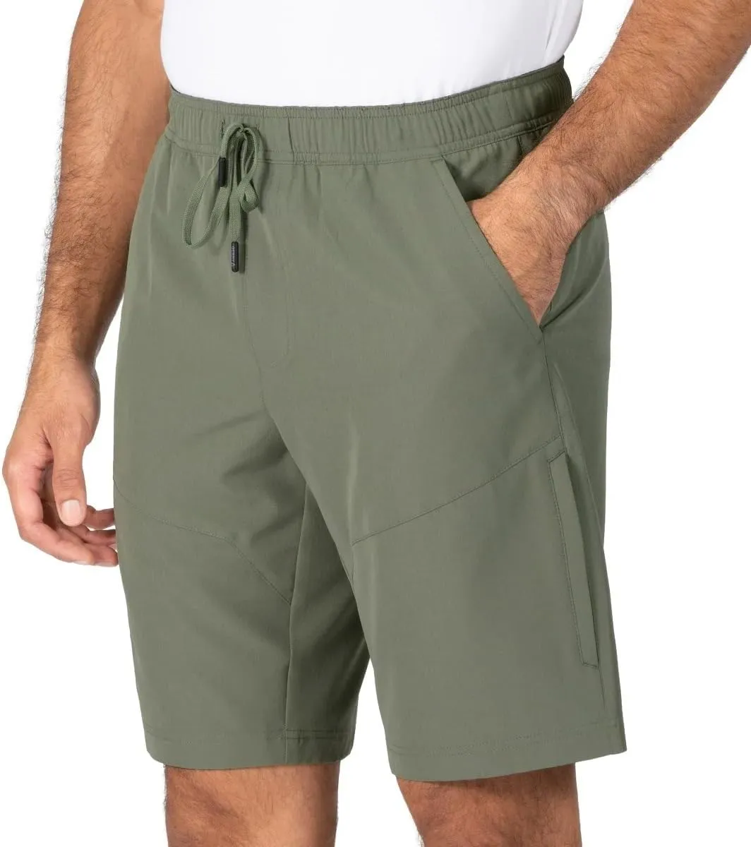 Gerry Men's 4-Way Stretch Elastic Waistband Lightweight Trail Short