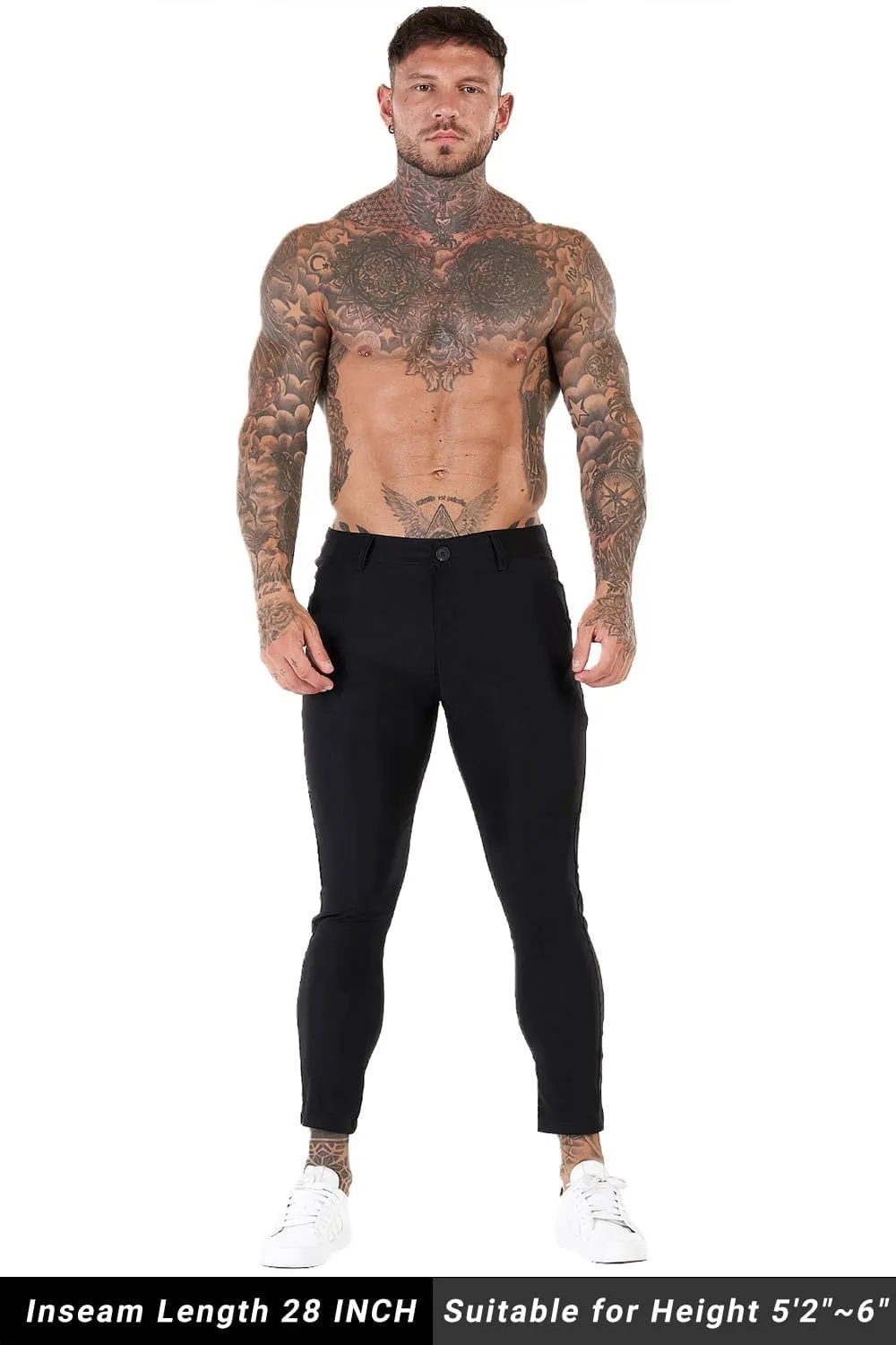 GINGTTO Mens Dress Pants Slim Fit Chino Pants for Men Formal