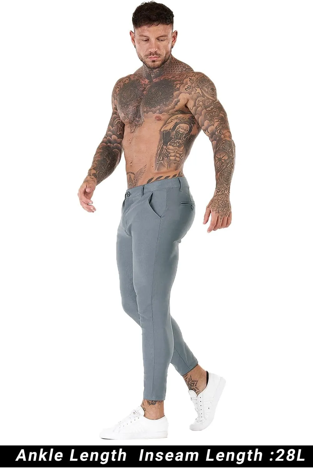 GINGTTO Mens Dress Pants Slim Fit Chino Pants for Men Formal