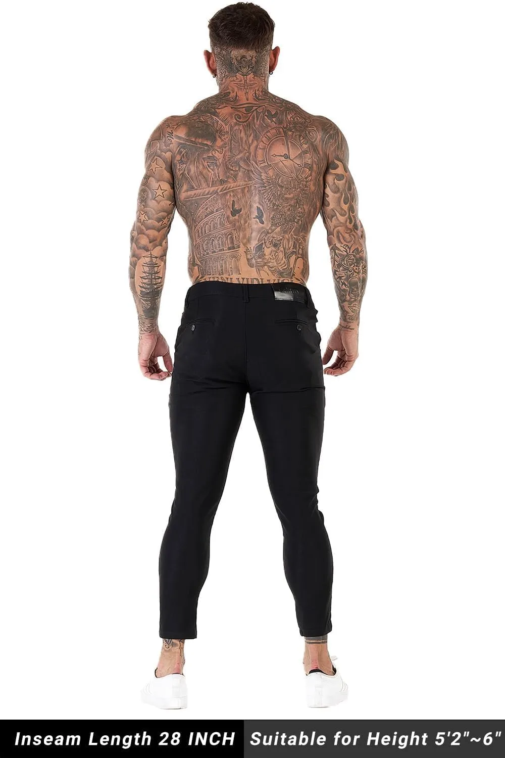 GINGTTO Mens Dress Pants Slim Fit Chino Pants for Men Formal