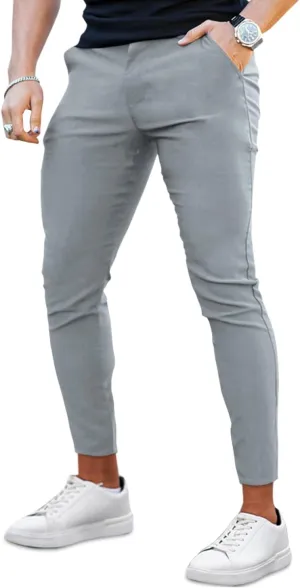 GINGTTO Mens Dress Pants Slim Fit Chino Pants for Men Formal