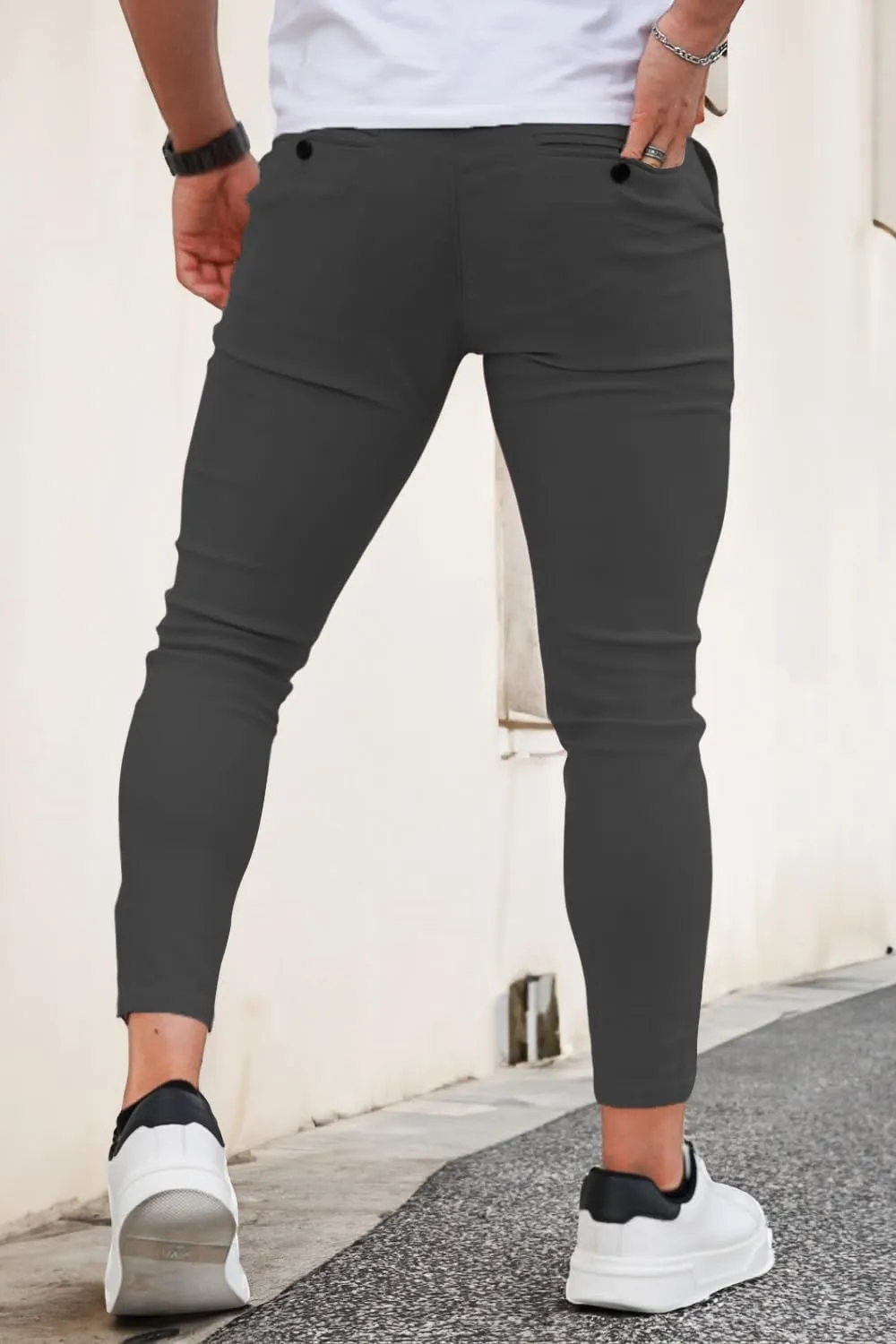 GINGTTO Mens Dress Pants Slim Fit Chino Pants for Men Formal
