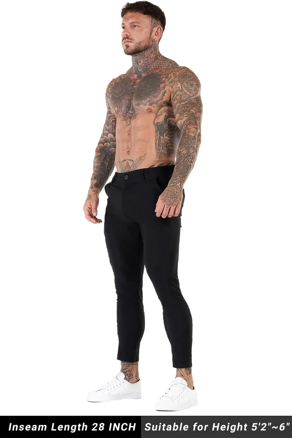 GINGTTO Mens Dress Pants Slim Fit Chino Pants for Men Formal