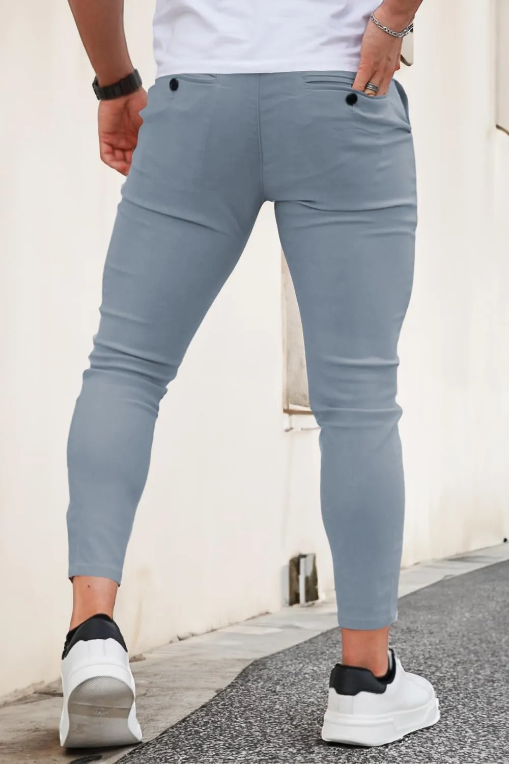 GINGTTO Mens Dress Pants Slim Fit Chino Pants for Men Formal