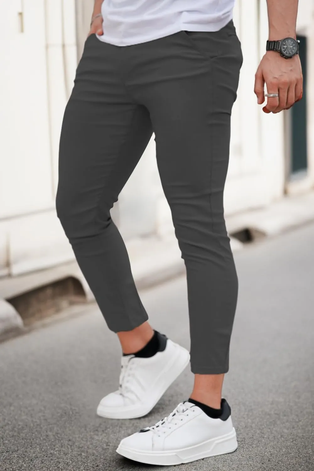 GINGTTO Mens Dress Pants Slim Fit Chino Pants for Men Formal