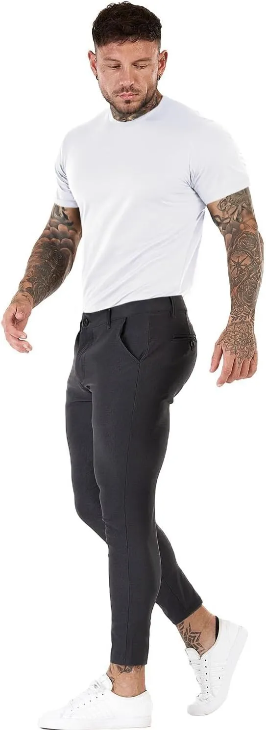 GINGTTO Mens Dress Pants Slim Fit Chino Pants for Men Formal