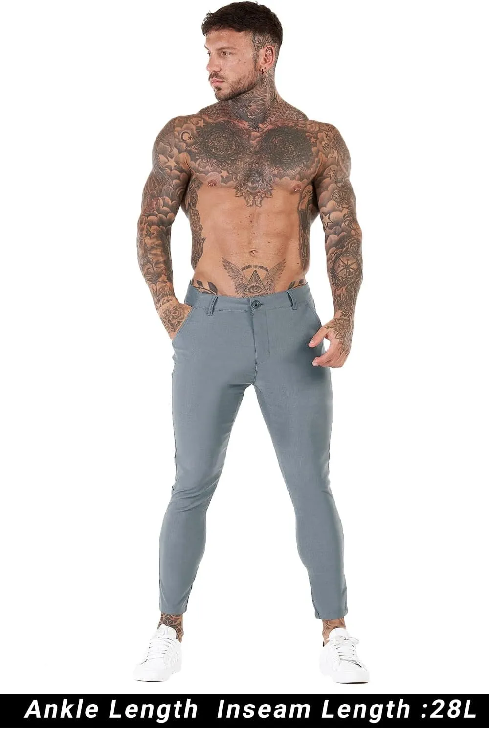 GINGTTO Mens Dress Pants Slim Fit Chino Pants for Men Formal