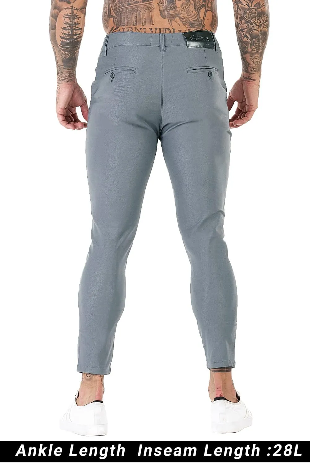 GINGTTO Mens Dress Pants Slim Fit Chino Pants for Men Formal