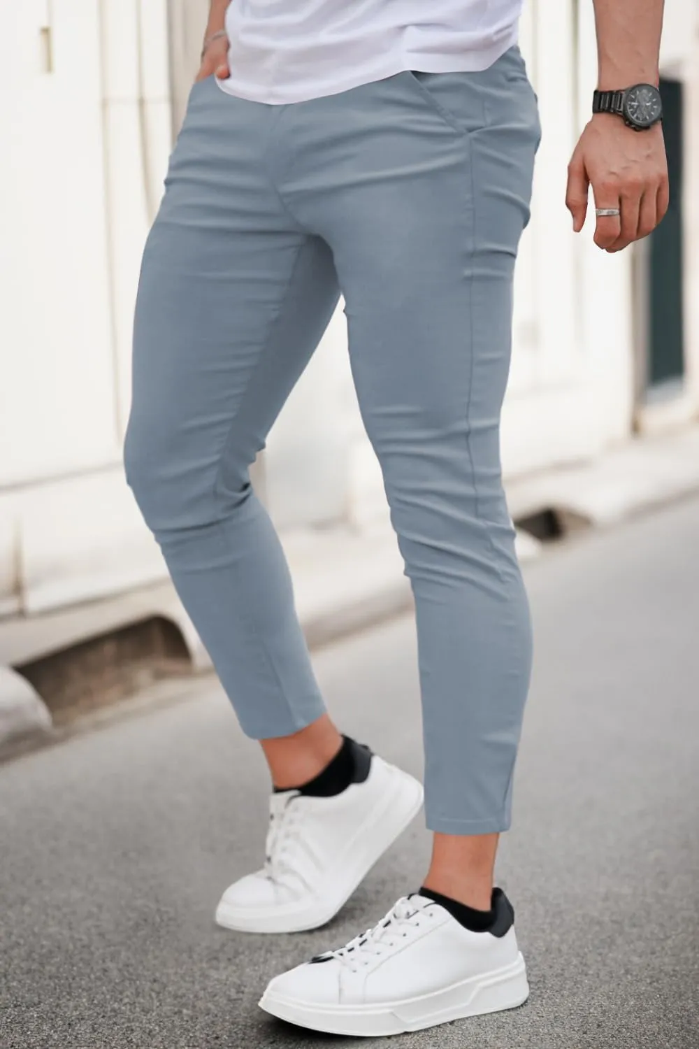 GINGTTO Mens Dress Pants Slim Fit Chino Pants for Men Formal